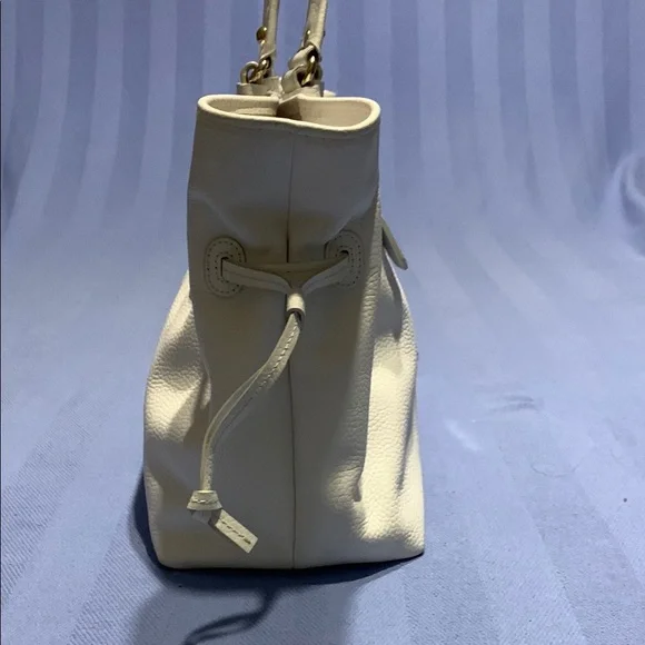 Dooney & Bourke White Leather Tote - Picture 4 of 10
